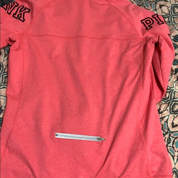 PINK Victoria's Secret Tops Pink Hot Pink Quarter Zip Poshmark